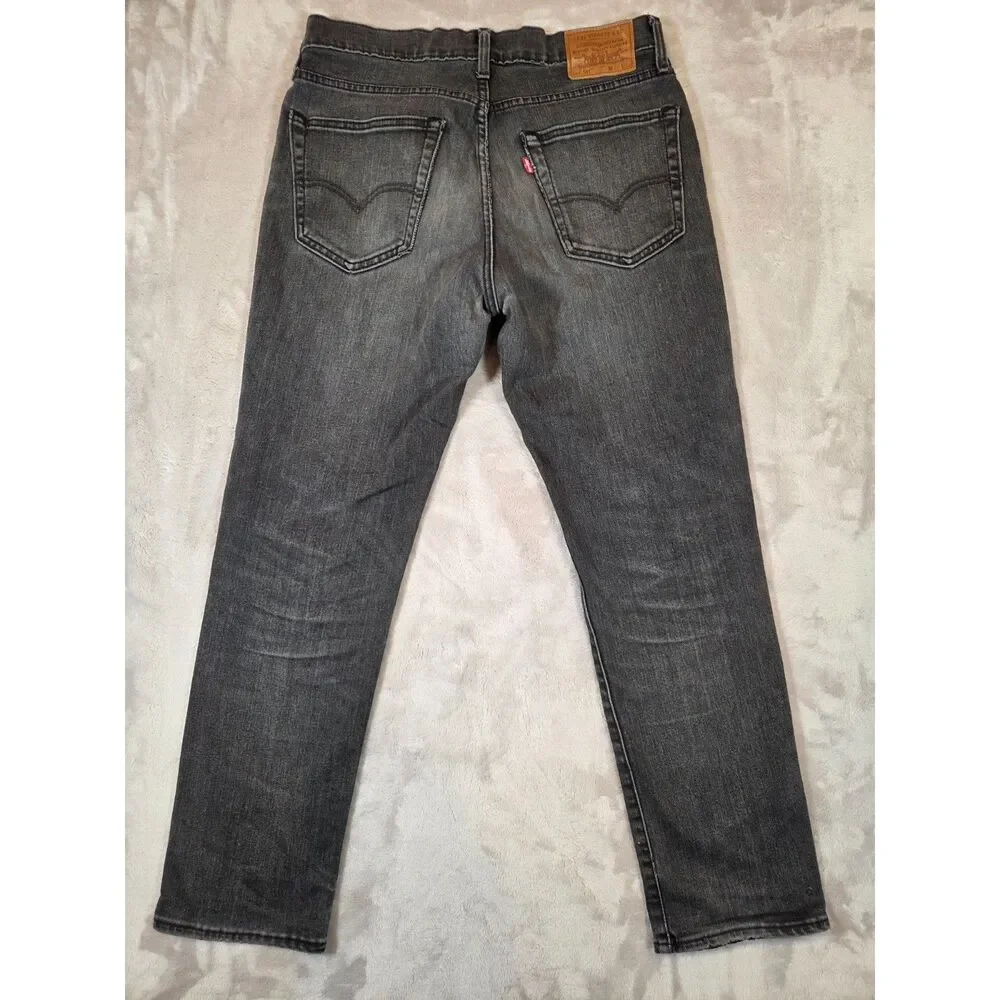 Levi’s Premium 541 Athletic Taper Jeans Men’s 31x30 Black Distressed Stretch